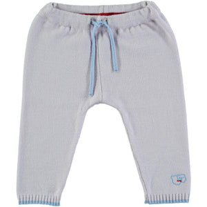 Scarlet Ribbon Merino Pearl Grey & Blue Leggings