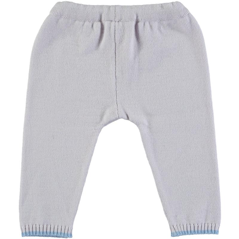 Scarlet Ribbon Merino Pearl Grey & Blue Leggings