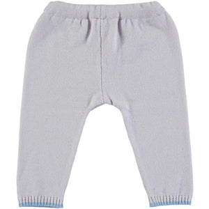 Scarlet Ribbon Merino Pearl Grey & Blue Leggings