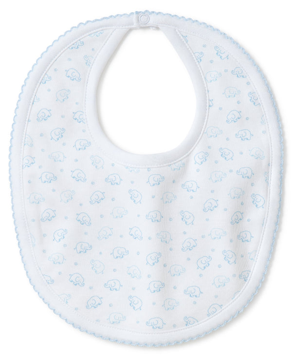 Kissy Kissy Ele-fun Blue Print Bib