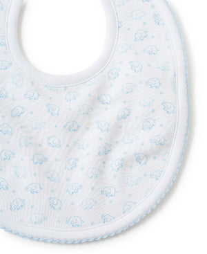 Kissy Kissy Ele-fun Blue Print Bib