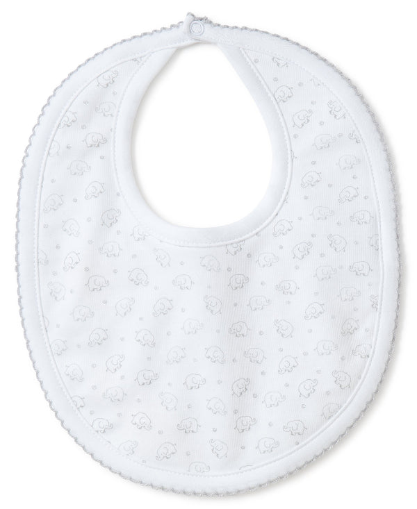 Kissy Kissy Ele-fun Silver Print Bib