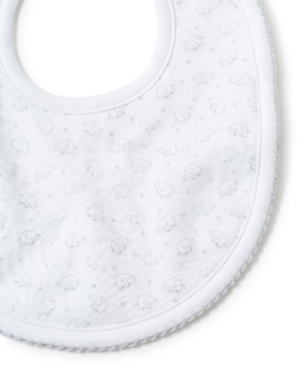 Kissy Kissy Ele-fun Silver Print Bib