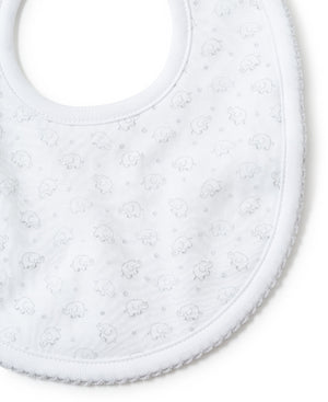 Kissy Kissy Ele-fun Silver Print Bib