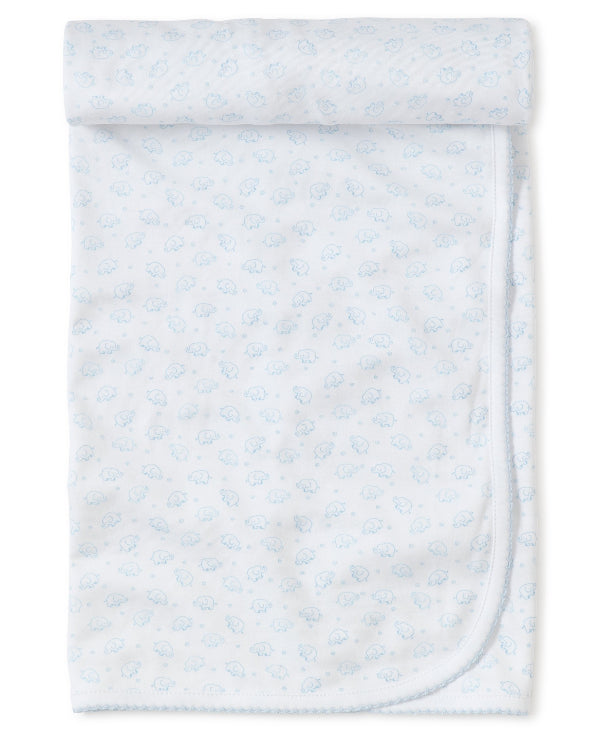 Kissy Kissy Ele-fun Blue Print Blanket