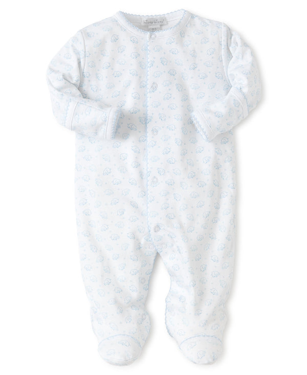 Kissy Kissy Ele-fun Blue Print Sleepsuit