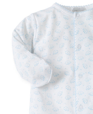 Kissy Kissy Ele-fun Blue Print Sleepsuit