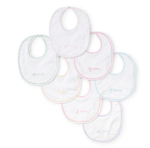 Days of the Week Bib Set in tulle gift bag