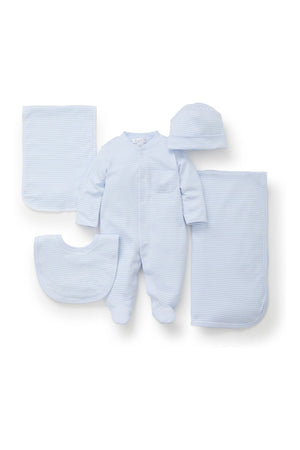 Kissy Kissy Blue Striped 5 Piece Gift Set
