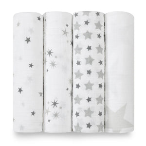 Twinkle 4 Pack Classic Swaddles