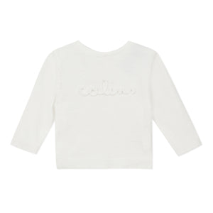 Pure White Calins Reversible Cardigan Jumper