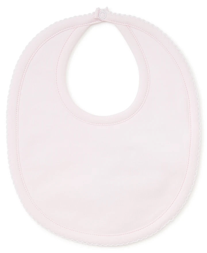 kissy kissy basic plain pink bib 