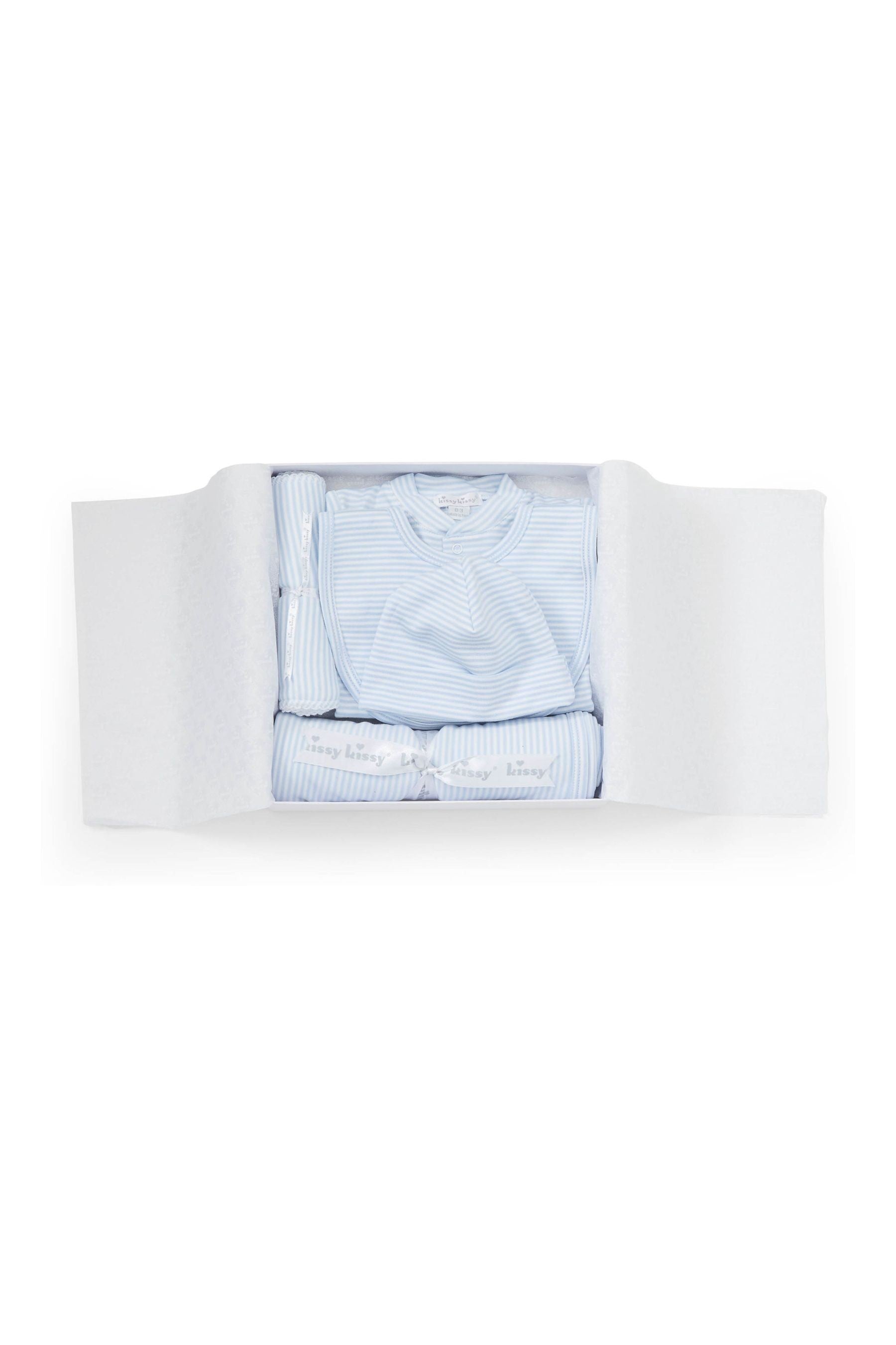 Kissy Kissy Blue Striped 5 Piece Gift Set