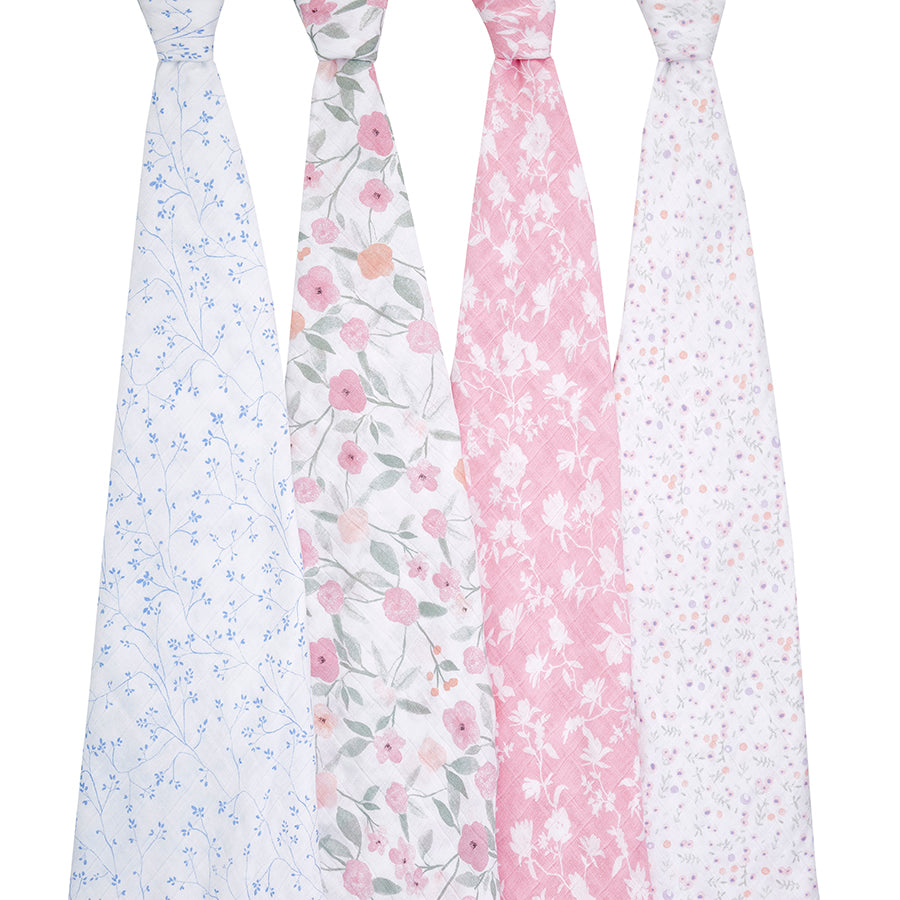 Ma Fleur 4 Pack Classic Swaddles