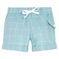 absorba blue ocean checked bermuda baby shorts 