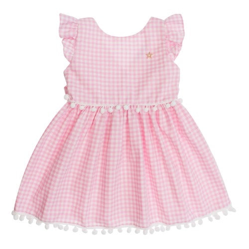 Pink and white Gingham Dress - 3 years