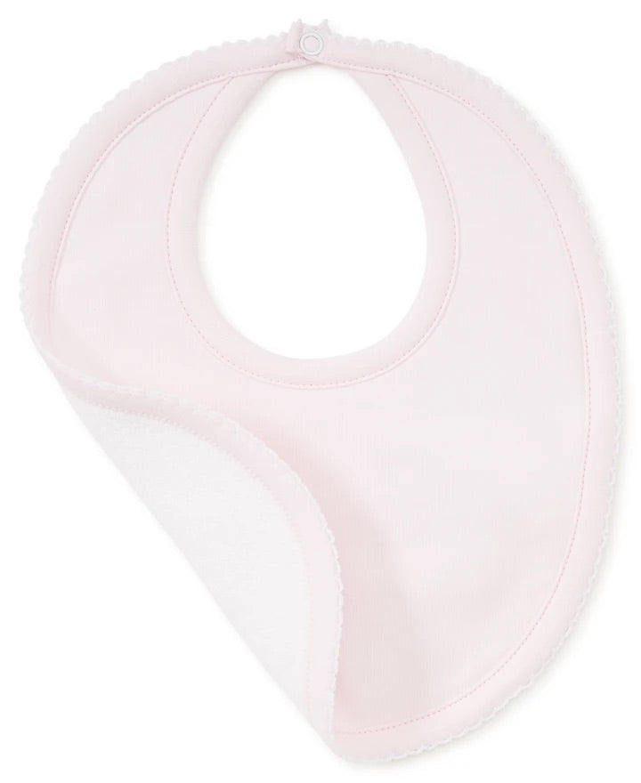 kissy kissy plain pink bib 