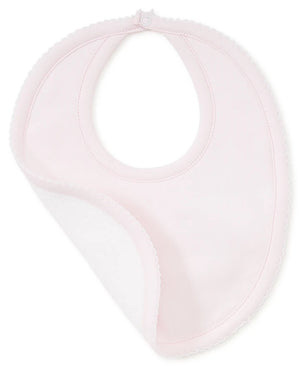 kissy kissy plain pink bib 