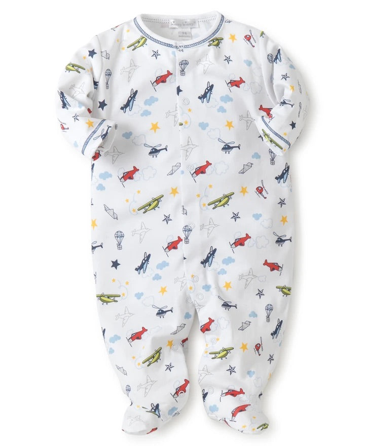 kissy kissy aviators print footie