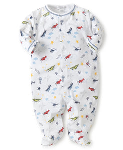 kissy kissy aviators print footie