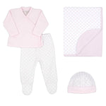 Light Pink Newborn 4 Piece Gift Box