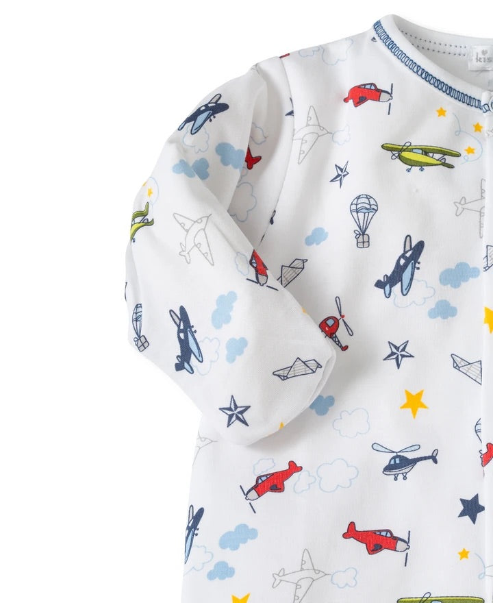 kissy kissy aviators print sleepsuit 
