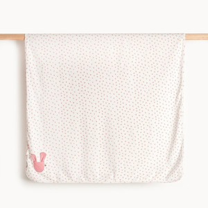 Pink Bunny Baby Shawl