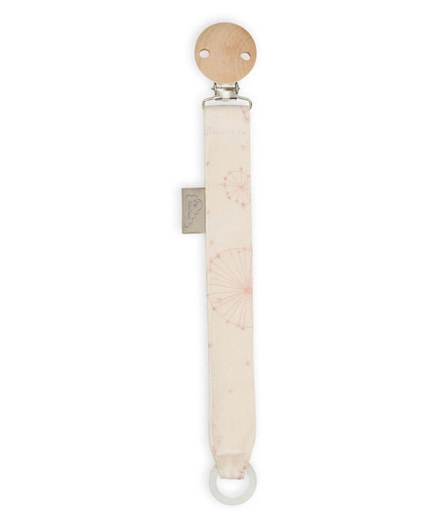 Cam Cam Pacifier Holder - GOTS Dandelion Rose