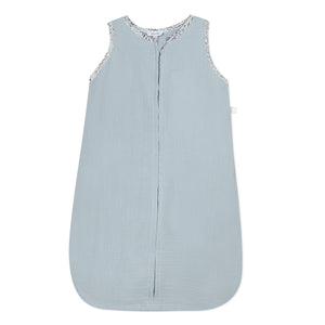 Aqua Muslin Sleeping Bag - 0-3m