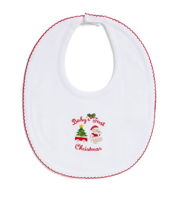 Baby’s First Christmas Kissy Kissy Embroidered Bib