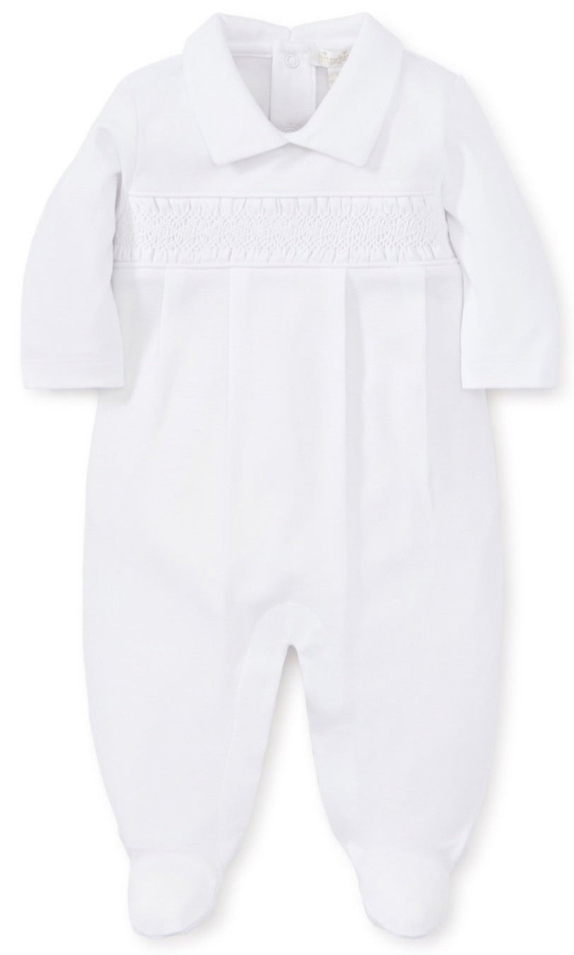 Kissy Kissy Special Occasion White Sleepsuit with Hand Smock