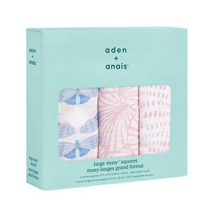 Aden + Anais Deco 3 pack Muslin Squares