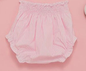 Pink and white stripe Bloomers - 12-18 months