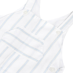 Monceau Blue Stripy Dungarees