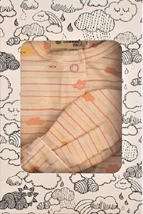 Sardinia Peach Sleepsuit and Teether Gift Box